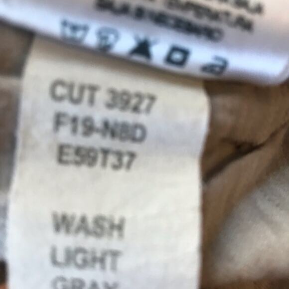 Sundry light grey wash leopard print cotton twill joggers 24 ankle tapered zip - Picture 6 of 8